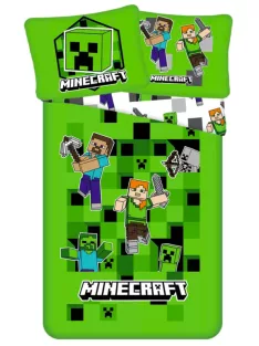   Minecraft ágyneműhuzat 140×200 cm, 70×90 cm microfibre /microfiber Nr 01