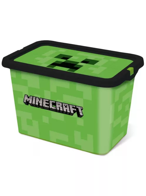 Minecraft Green műanyag tároló doboz - 7 L