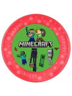 Minecraft Party micro prémium műanyag lapostányér 21 cm