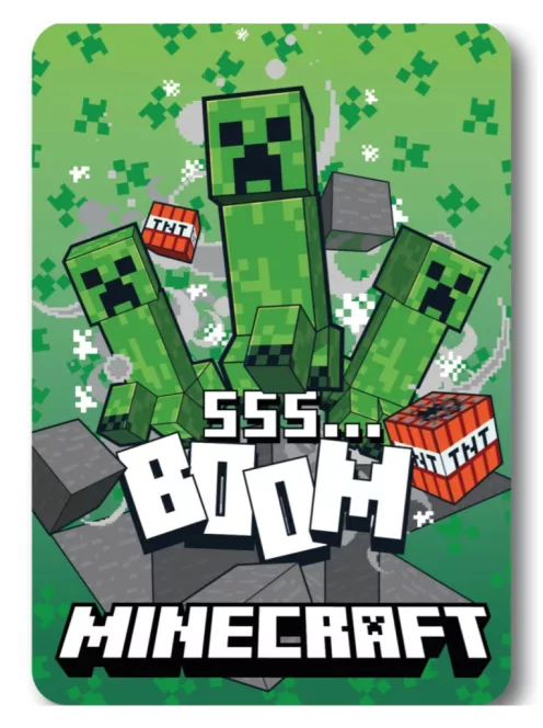 Minecraft SSS Boom polár takaró, pléd 100x140 cm Nr9