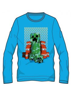   Minecraft sötétben világító gyerek hosszú ujjú póló, felső 6 év, 8 év, 10 év, 12 év
