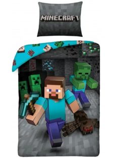   Minecraft Underground ágyneműhuzat Miner 140×200cm, 70×90 cm