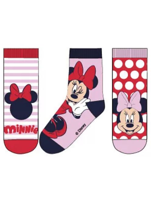 Minnie gyerek bokazokni 3 pár/csomag 23-34 Nr1