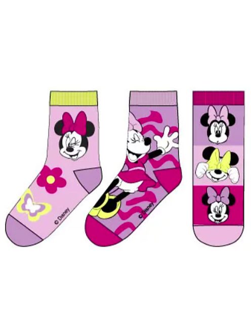 Minnie gyerek bokazokni 3 pár/csomag 23-34 Nr4