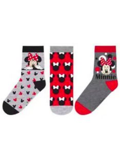 Minnie gyerek bokazokni 3 pár/csomag 23-34 Nr5