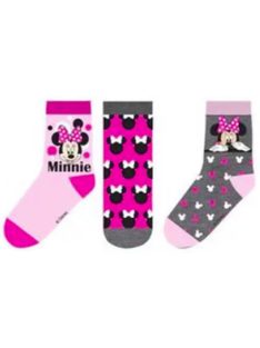 Minnie gyerek bokazokni 3 pár/csomag 23-34 Nr6
