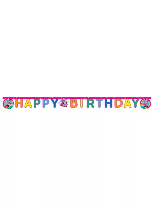 Minnie Happy Birthday felirat FSC 2 méter Nr1