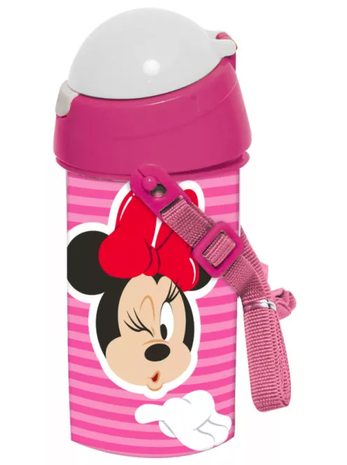 Minnie műanyag szívószálas kulacs akasztóval 500 ml Nr 01