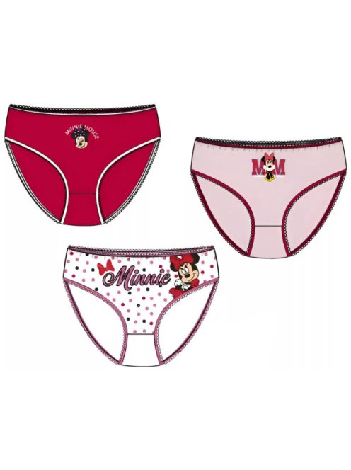 Minnie gyerek fehérnemű, bugyi 3 darab/csomag 3 év, 4 év, 5 év, 6 év, 7 év, 8 év Nr3