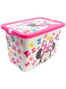Disney Minnie Edgy Bows műanyag tároló doboz - 7 L