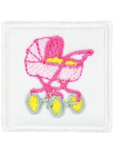   Ovis jel, Bölcsis jel, felvarrható, textilragasztóval felragasztható - Babakocsi