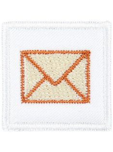   Ovis jel, Bölcsis jel, felvarrható, textilragasztóval felragasztható - Boríték