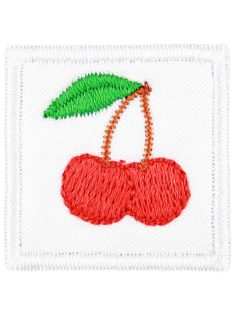   Ovis jel, Bölcsis jel, felvarrható, textilragasztóval felragasztható - Cseresznye