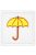Óvodai jel selyemre hímzett - Esernyő