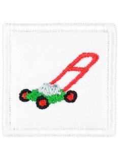   Ovis jel, Bölcsis jel, felvarrható, textilragasztóval felragasztható - Fűnyíró