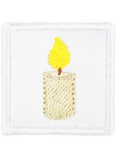   Ovis jel, Bölcsis jel, felvarrható, textilragasztóval felragasztható - Gyertya