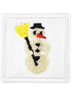   Ovis jel, Bölcsis jel, felvarrható, textilragasztóval felragasztható - Hóember