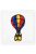 Óvodai jel selyemre hímzett - Hőlégballon