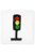 Óvodai jel selyemre hímzett - Közlekedési lámpa