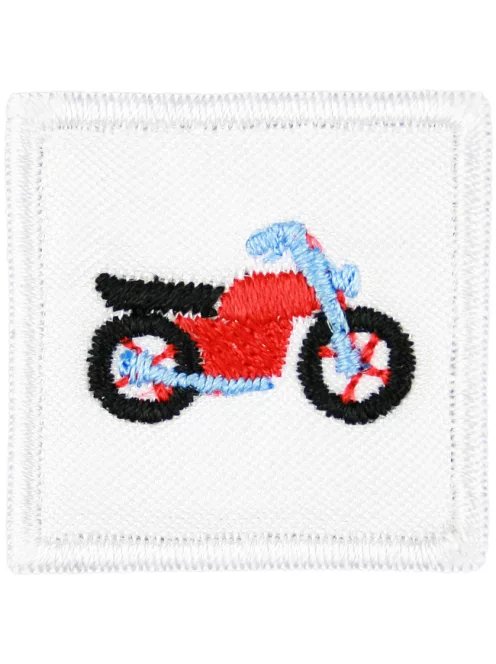 Ovis jel, Bölcsis jel, felvarrható, textilragasztóval felragasztható - Motor (5 DARABTÓL RENDELHETŐ)