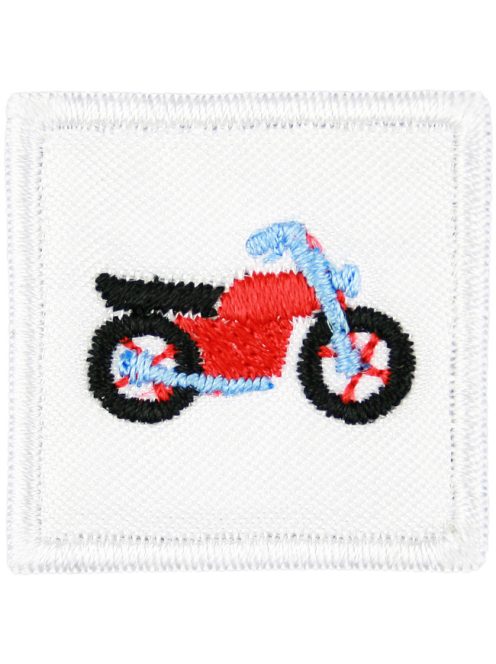 Ovis jel, Bölcsis jel, felvarrható, textilragasztóval felragasztható - Motor