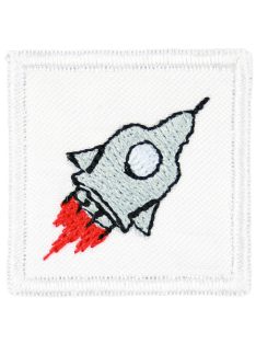   Ovis jel, Bölcsis jel, felvarrható, textilragasztóval felragasztható - Rakéta