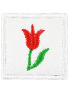   Ovis jel, Bölcsis jel, felvarrható, textilragasztóval felragasztható - Tulipán