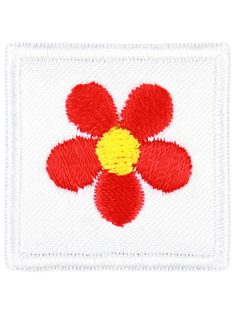   Ovis jel, Bölcsis jel, felvarrható, textilragasztóval felragasztható - Virágfej