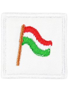   Ovis jel, Bölcsis jel, felvarrható, textilragasztóval felragasztható - Zászló nemzeti színű