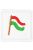 Óvodai jel selyemre hímzett - Zászló nemzeti színű