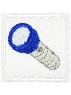   Ovis jel, Bölcsis jel, felvarrható, textilragasztóval felragasztható - Zseblámpa