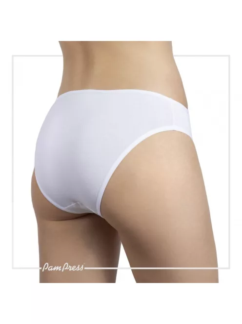 PamPress fehér női bugyi - L méret
