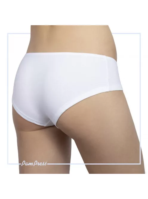PamPress fehér női francia bugyi - XL méret