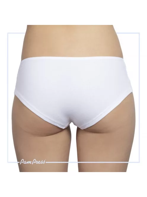 PamPress fehér női francia bugyi - XL méret