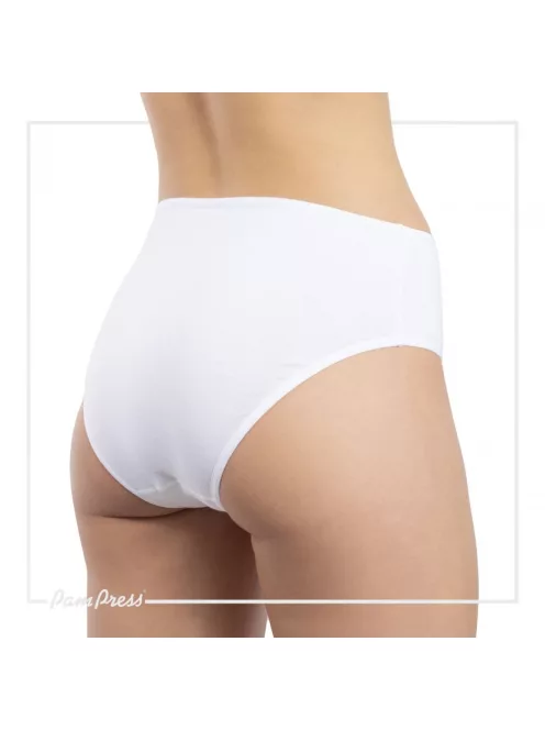 PamPress fehér női magasított derekú bugyi - XL méret