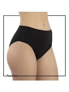 PamPress fekete női magasított derekú bugyi - XL méret