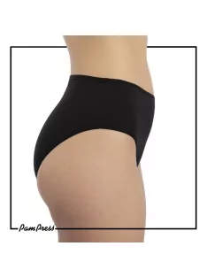 PamPress fekete női magasított derekú bugyi - XL méret