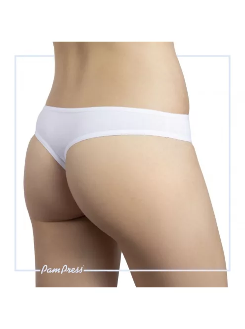 PamPress fehér női tanga - XL méret