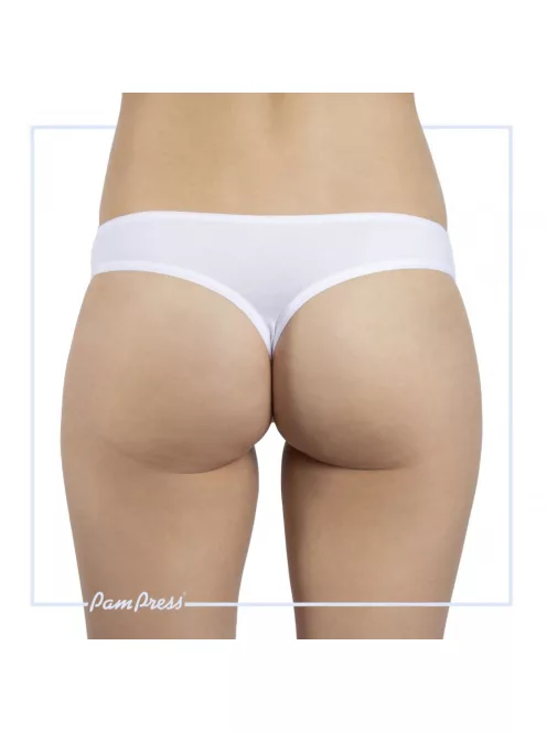 PamPress fehér női tanga - XL méret