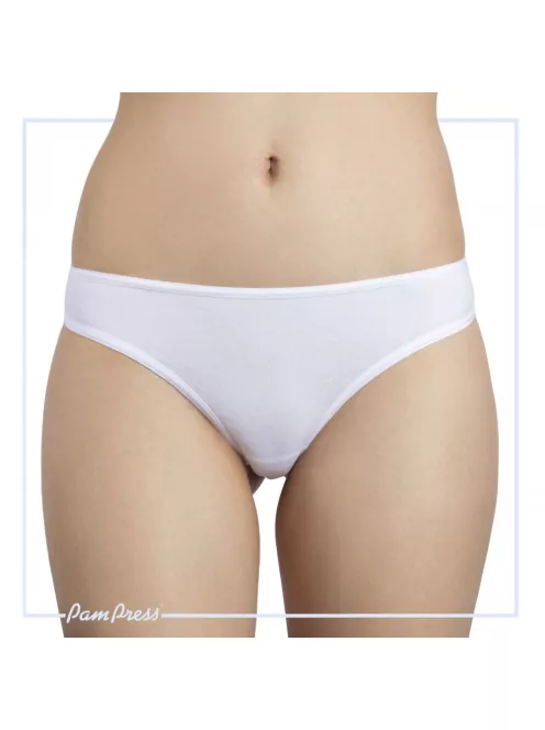 PamPress fehér női tanga - XL méret