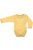Kynga feliratos sárga hosszú ujjú baba body - Party éjjel 56, 62, 68, 74 cm - MEGSZŰNŐ TERMÉK, UTOLSÓ DARABOK