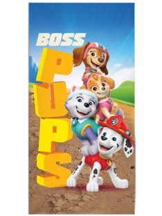   Mancs Őrjárat Boss Pups fürdőlepedő, strandtörölköző 70x140 cm Nr22