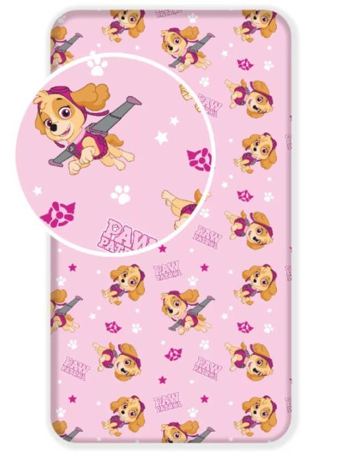 Mancs Őrjárat Pup Power gumis lepedő 90x200 cm Nr9