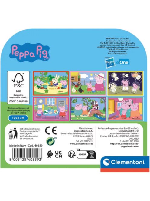 Peppa malac Duck Pond 6 db-os mesekocka - Clementoni
