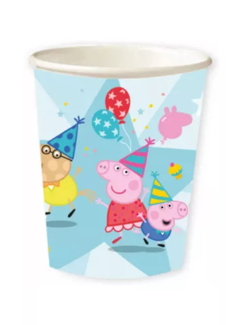 Peppa malac Celebration papír pohár 8 DARABOS 250 ml Nr3