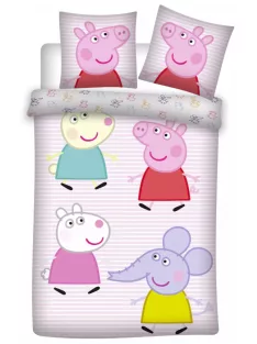  Peppa gyerek, ovis ágyneműhuzat 100×135 cm, 40×60 cm Nr 12