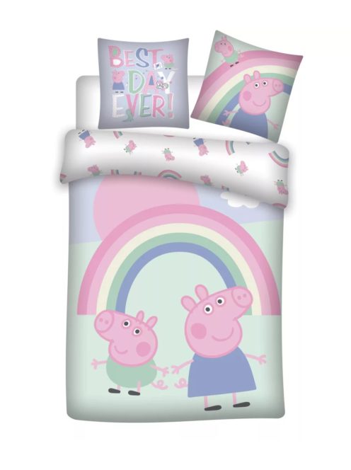 Peppa malac Best Day gyerek ágyneműhuzat 100x135 cm, 40×60 cm Nr7