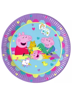   Peppa papírtányér, party tányér 8 DARABOS, 23 cm FSC Nr5