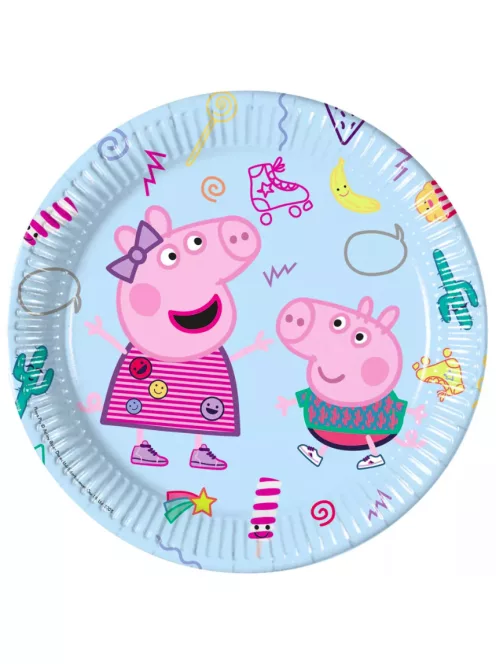 Peppa Pig, Peppa malac Messy Play papírtányér 8 DARABOS, 23 cm FSC Nr3