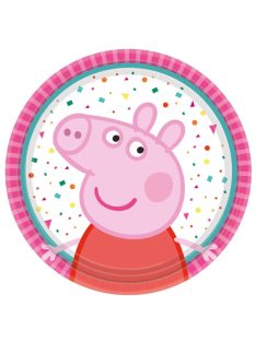 Peppa malac Confetti papírtányér 8 DARABOS, 18 cm Nr2